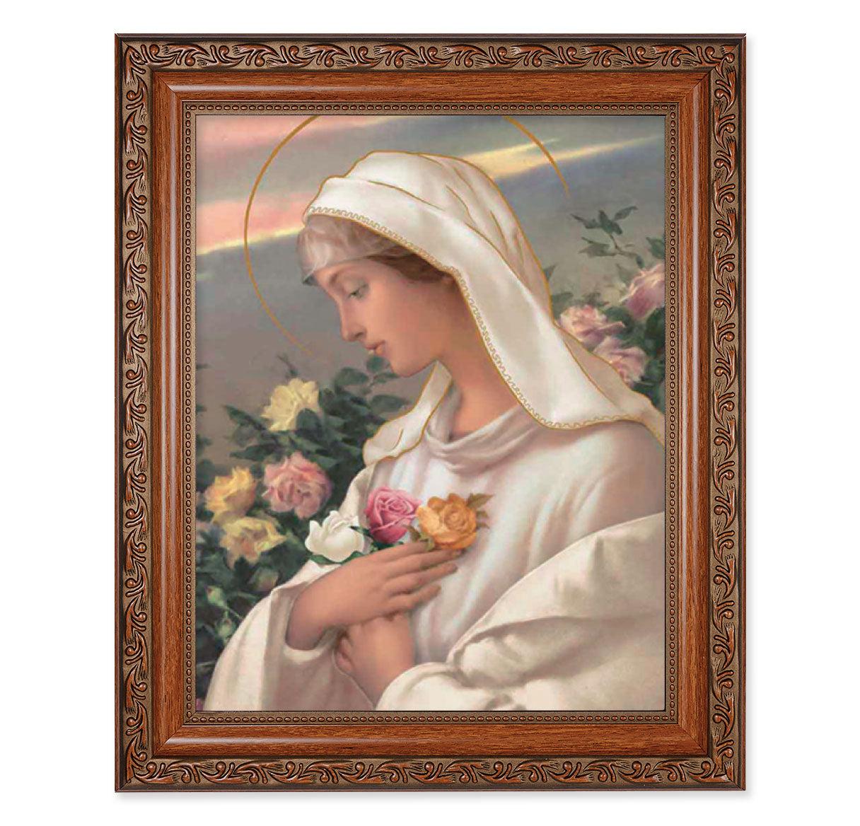 Mystical Rose Mahogany Finished Framed Art