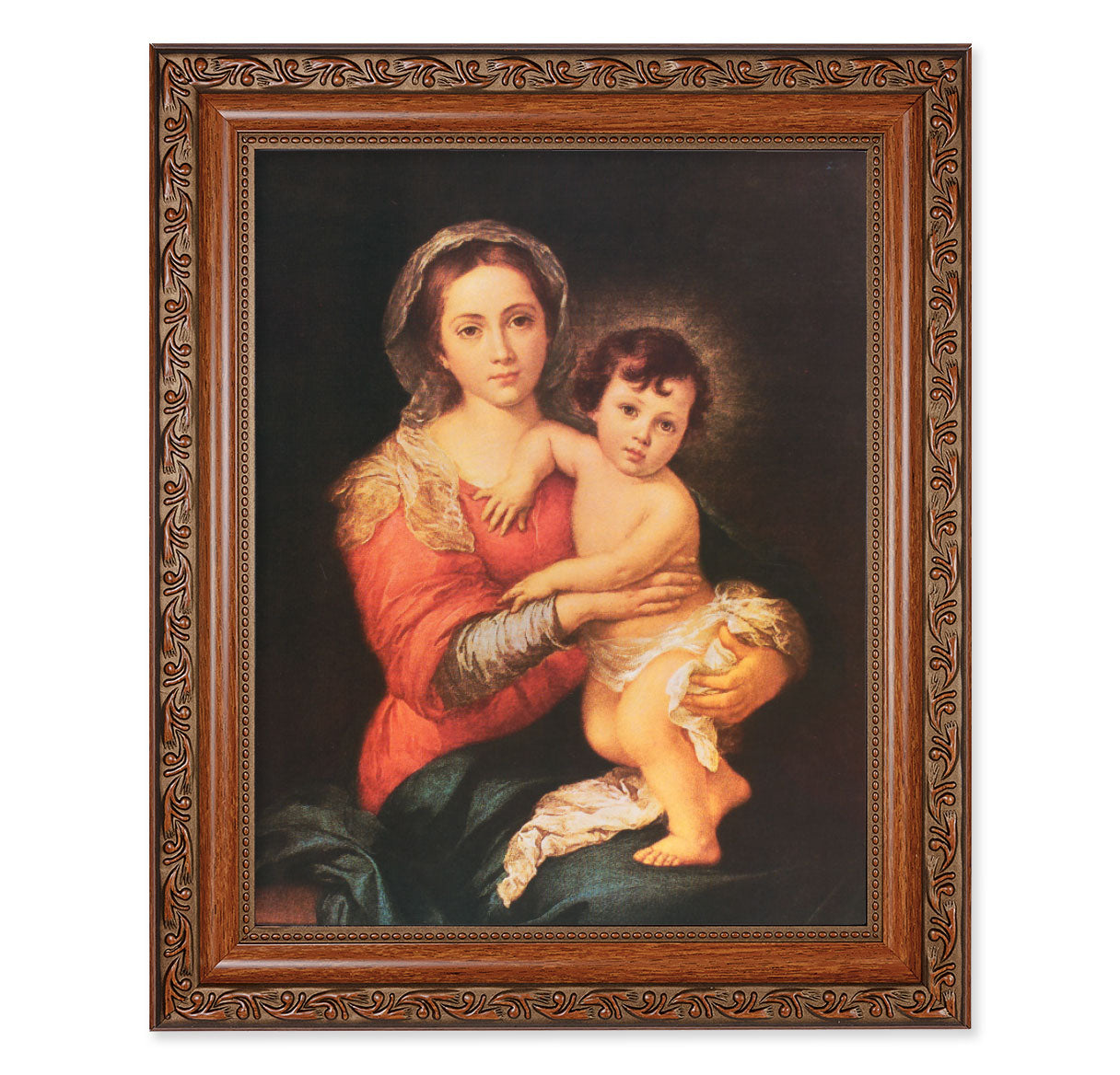 Madonna and Child Mahogany Finished Framed Art