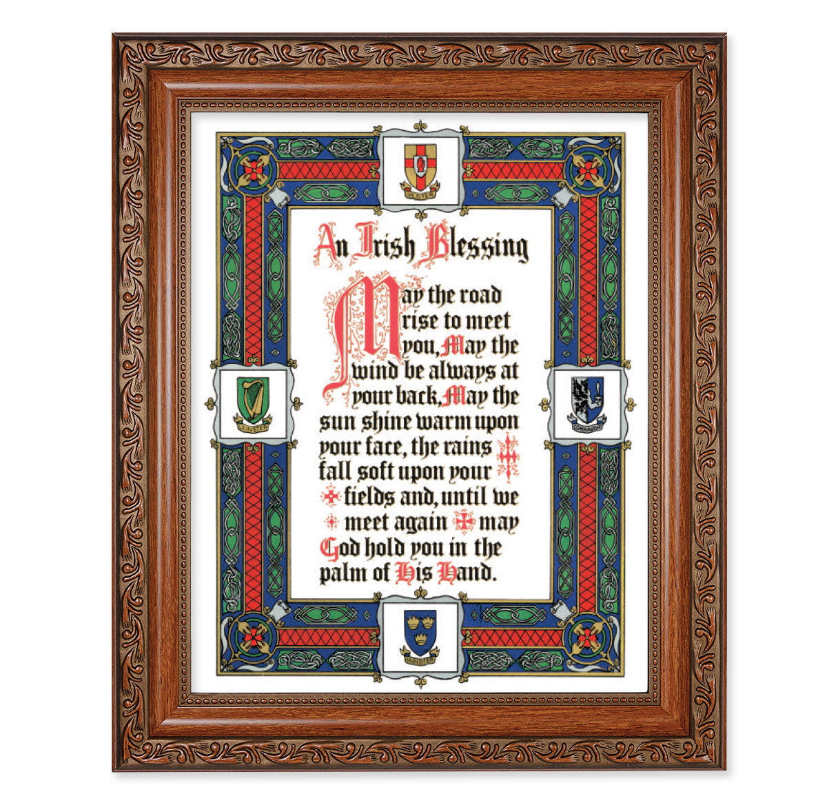 Irish Blessing Mahogany Finished Framed Art