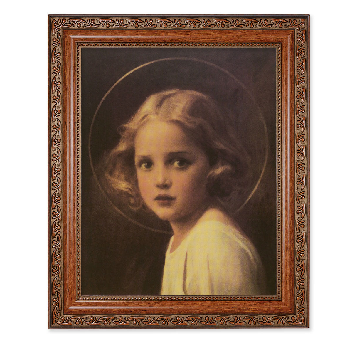 Mary Most Holy Mahogany Finished Framed Art