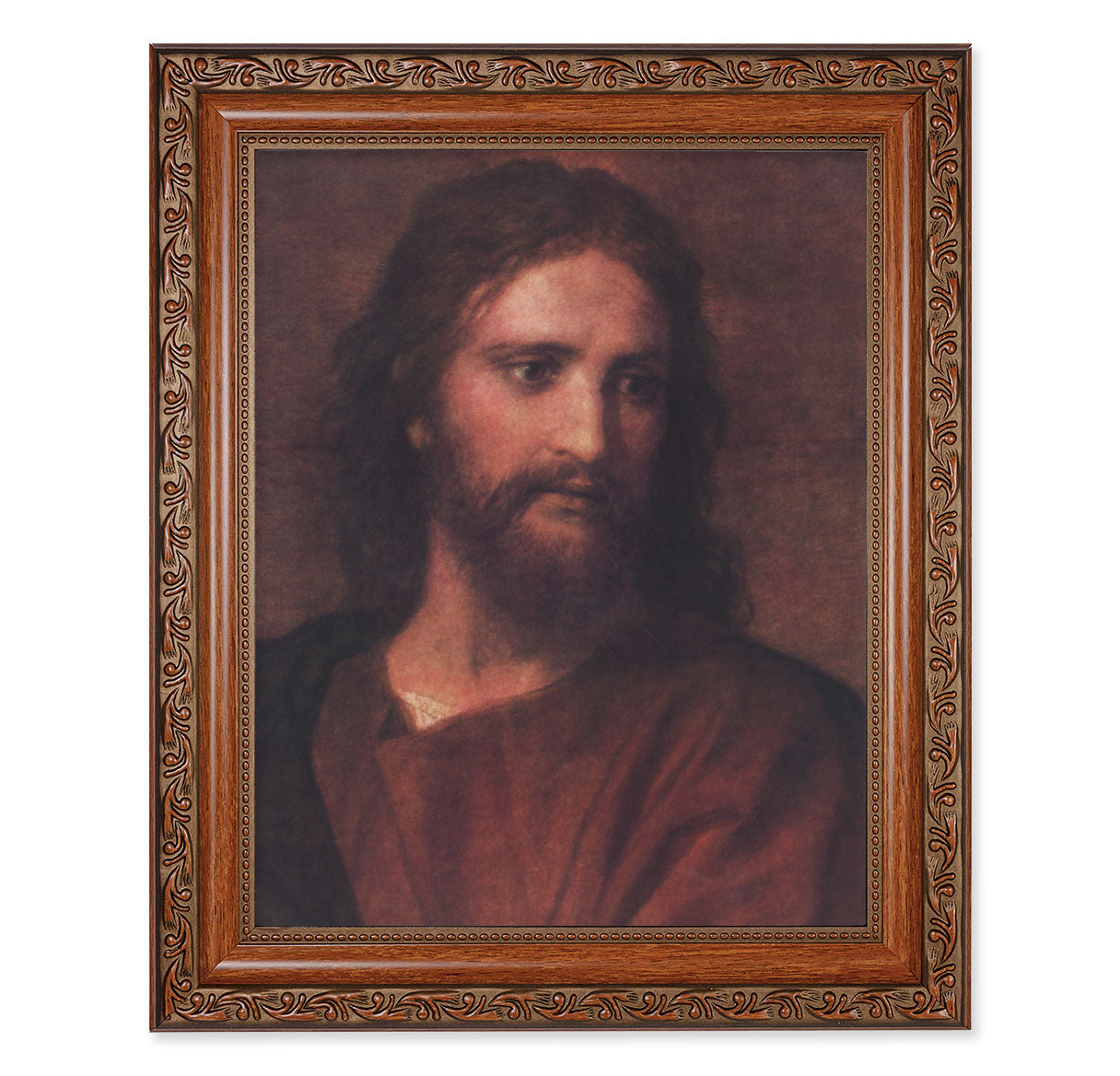 Christ at 33 Mahogany Finished Framed Art