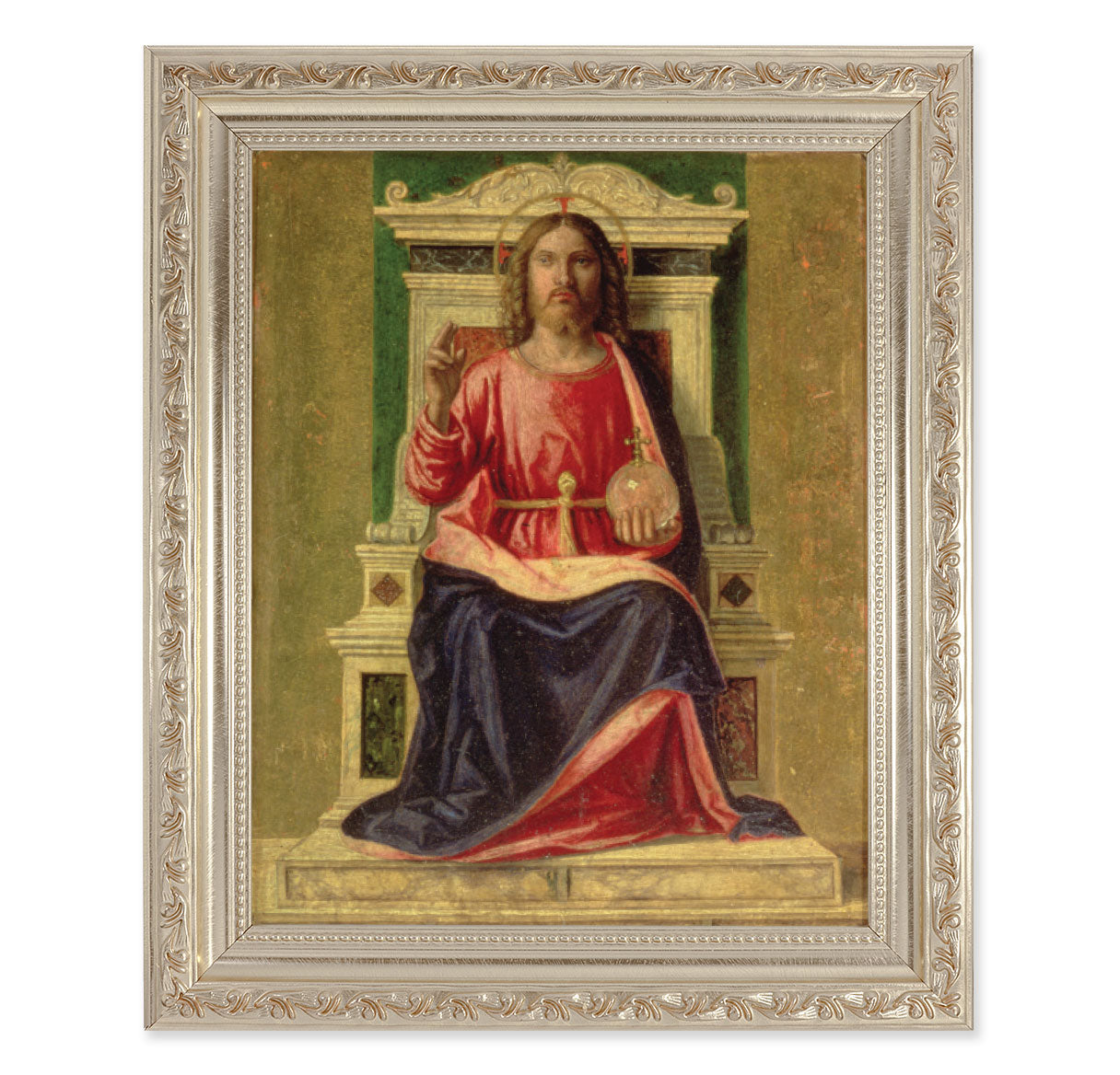 King of Heaven Antique Silver Framed Art