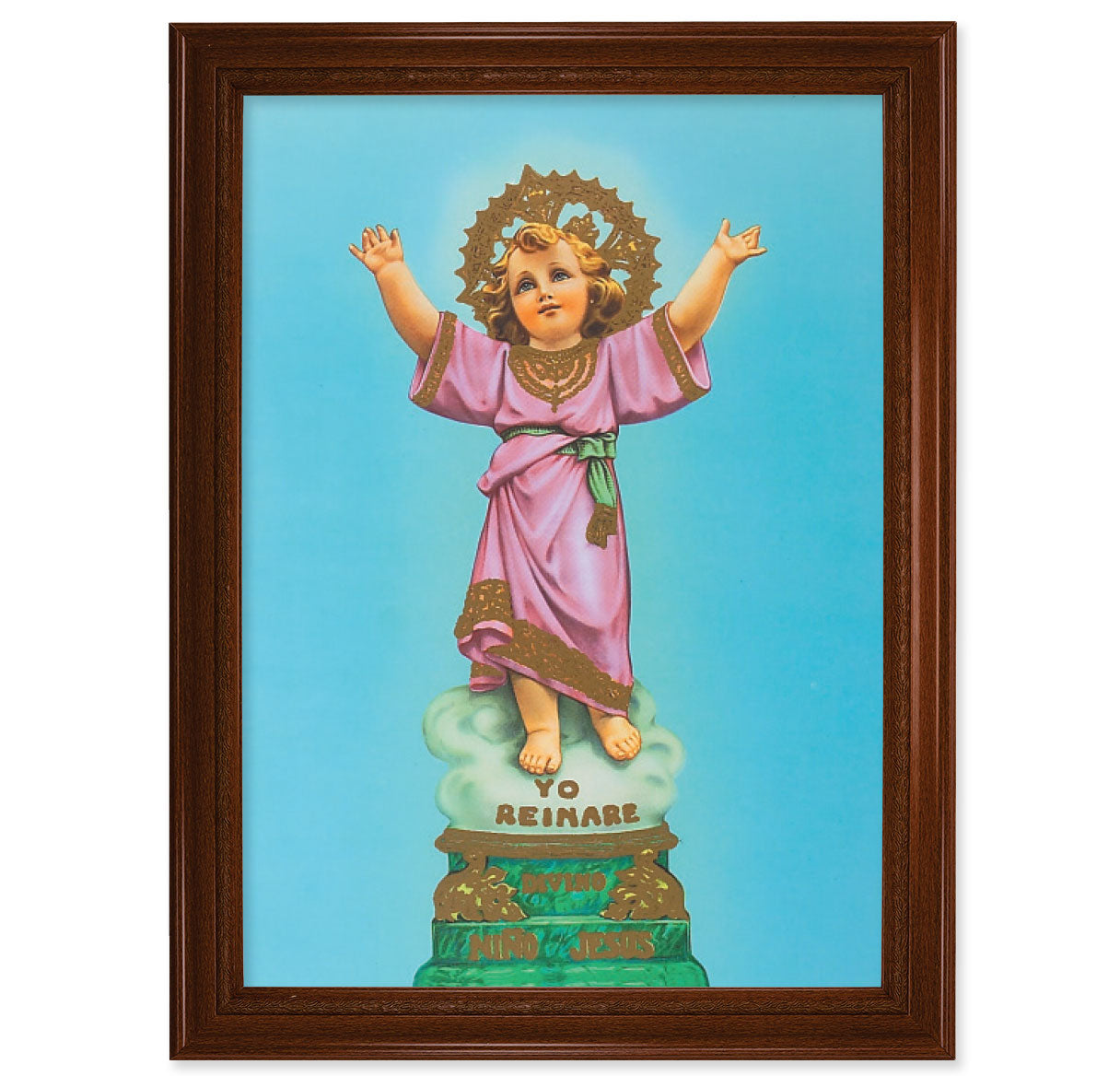 Divino Nino Walnut Finish Framed Art