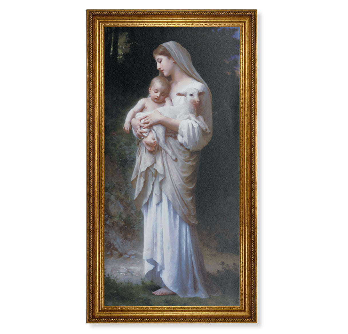 Divine Innocence Antique Gold Framed Art