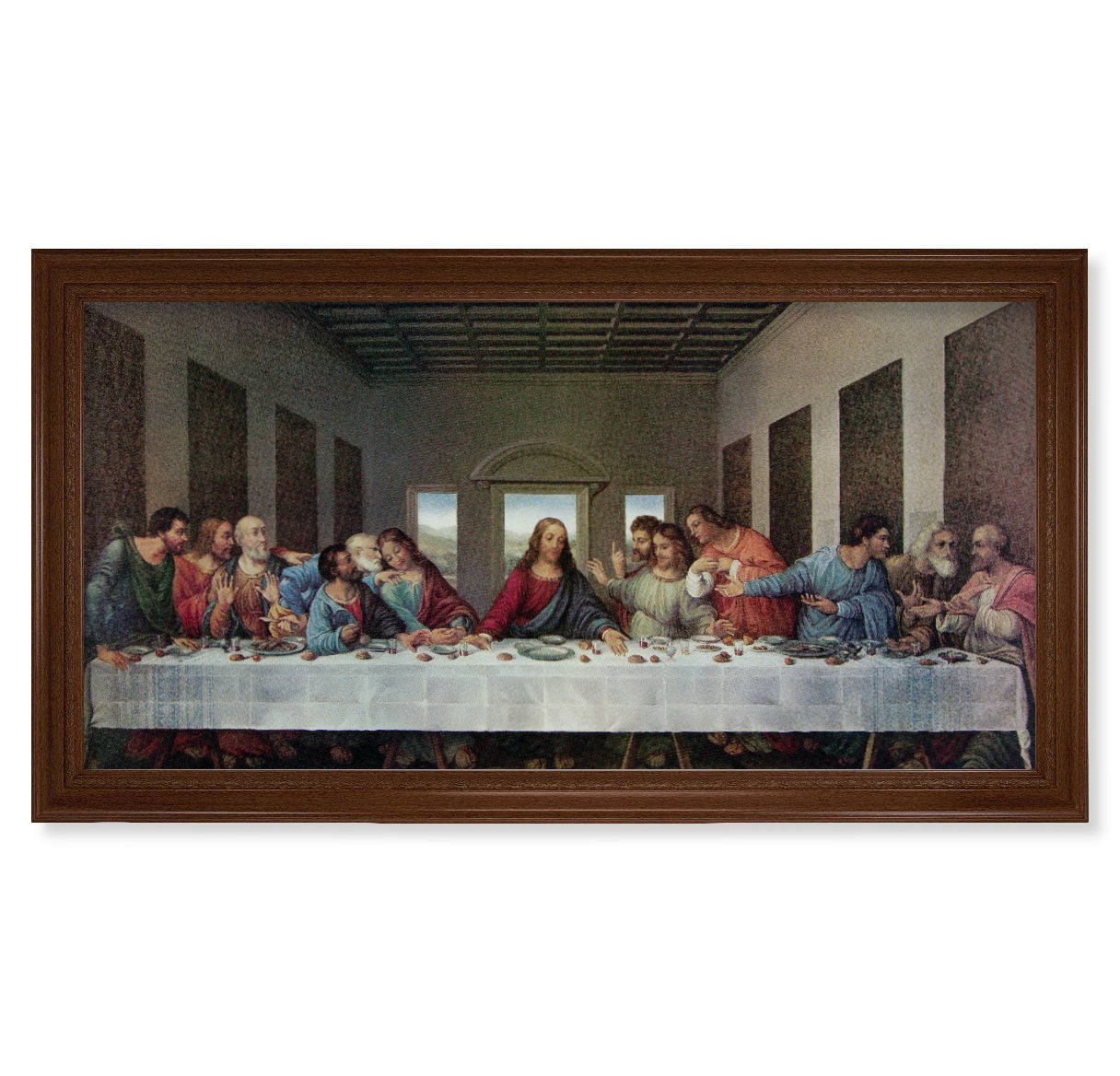 Divine Mercy Walnut Finish Framed Art