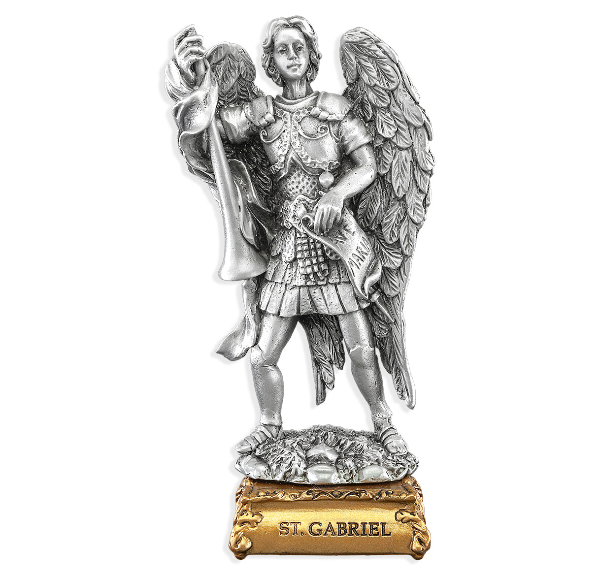 St. Gabriel the Archangel Pewter Statue