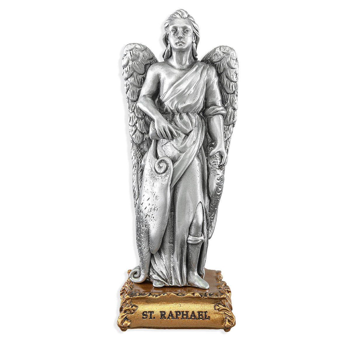 St. Raphael the Archangel Pewter Statue