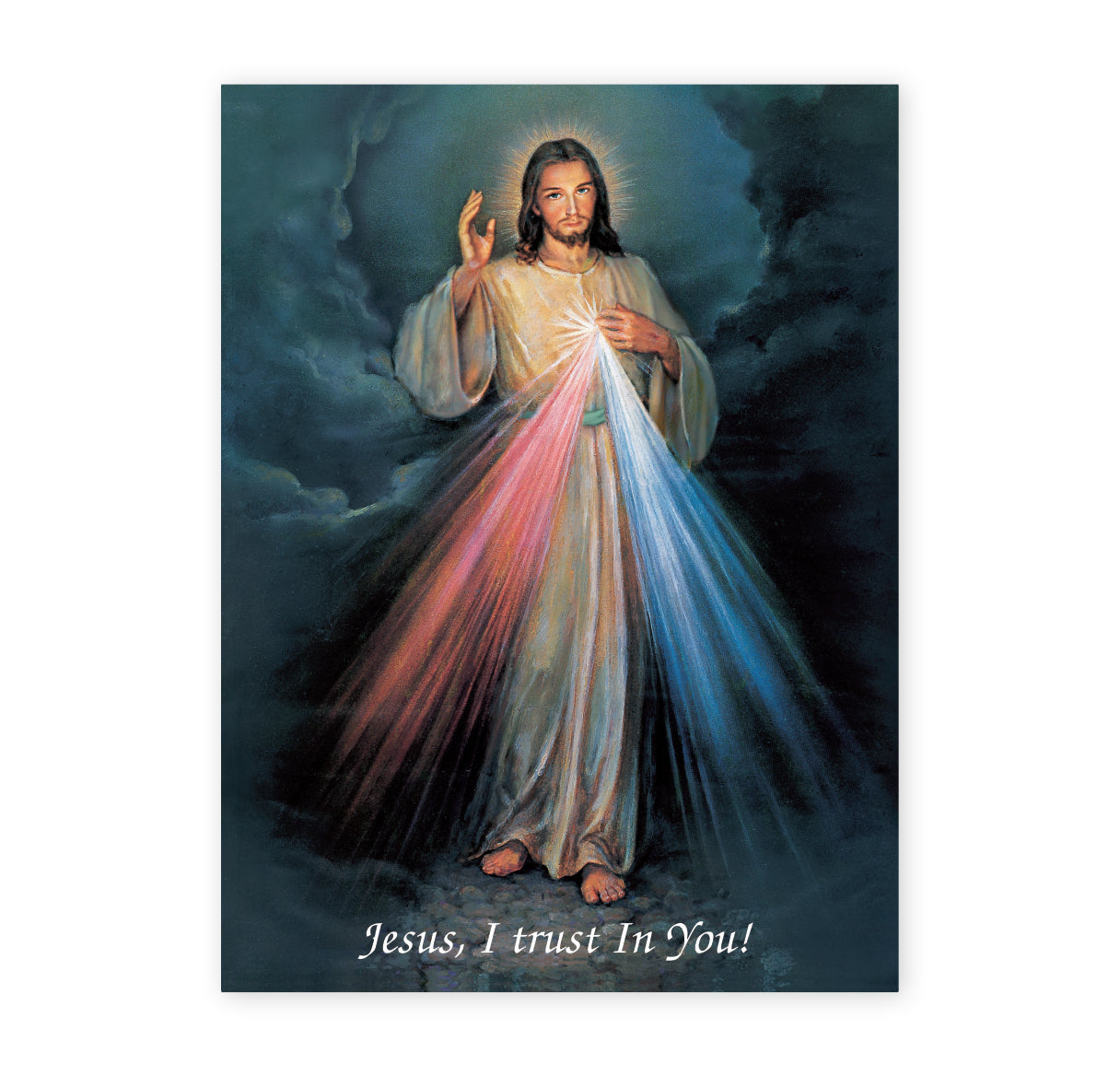 Divine Mercy Italian Lithograph