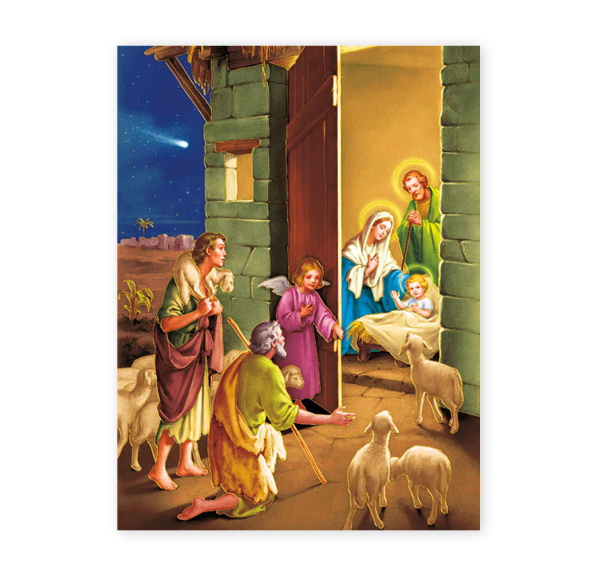 Nativity Italian Lithograph