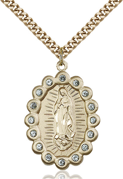 14kt Gold Filled Our Lady of Guadalupe Pendant
