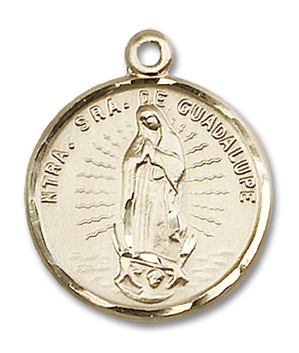 14kt Gold Our Lady of Guadalupe Medal