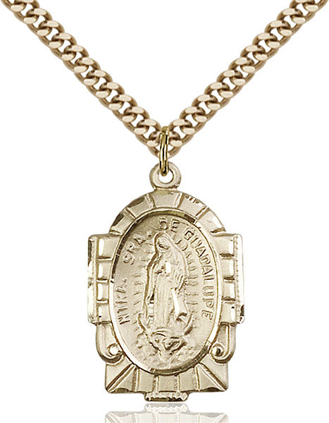 14kt Gold Filled Our Lady of Guadalupe Pendant