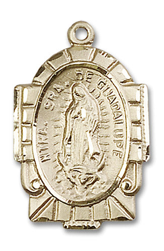 14kt Gold Our Lady of Guadalupe Medal