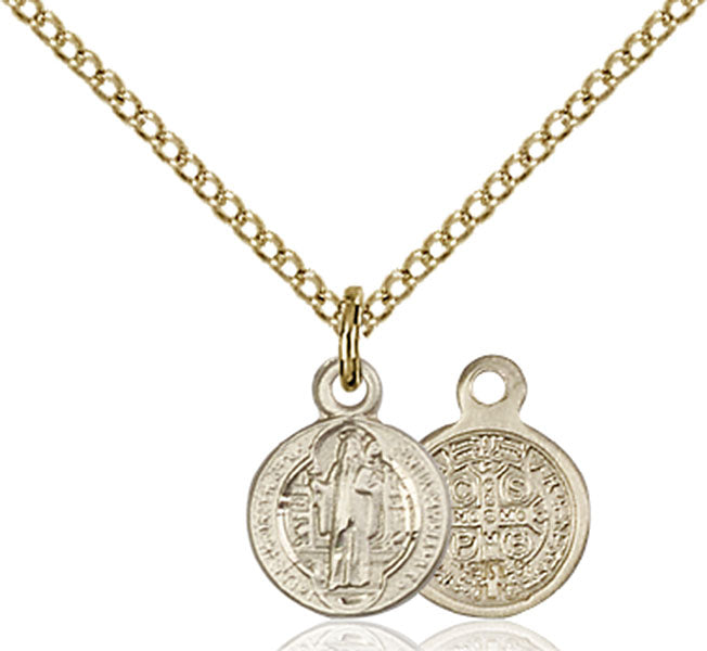 14kt Gold Filled Saint Benedict Pendant