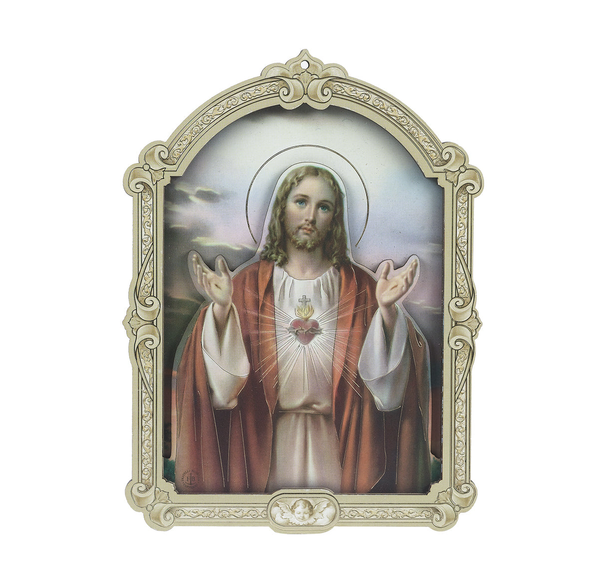 Sacred Heart of Jesus Wood Plaque