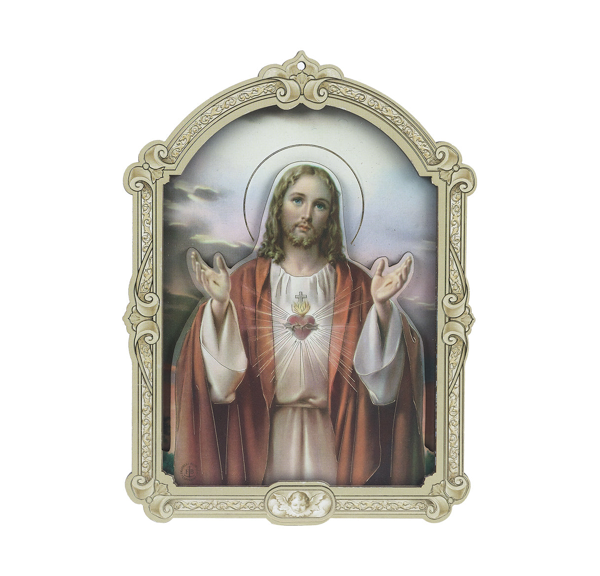 Sacred Heart of Jesus Wood Plaque