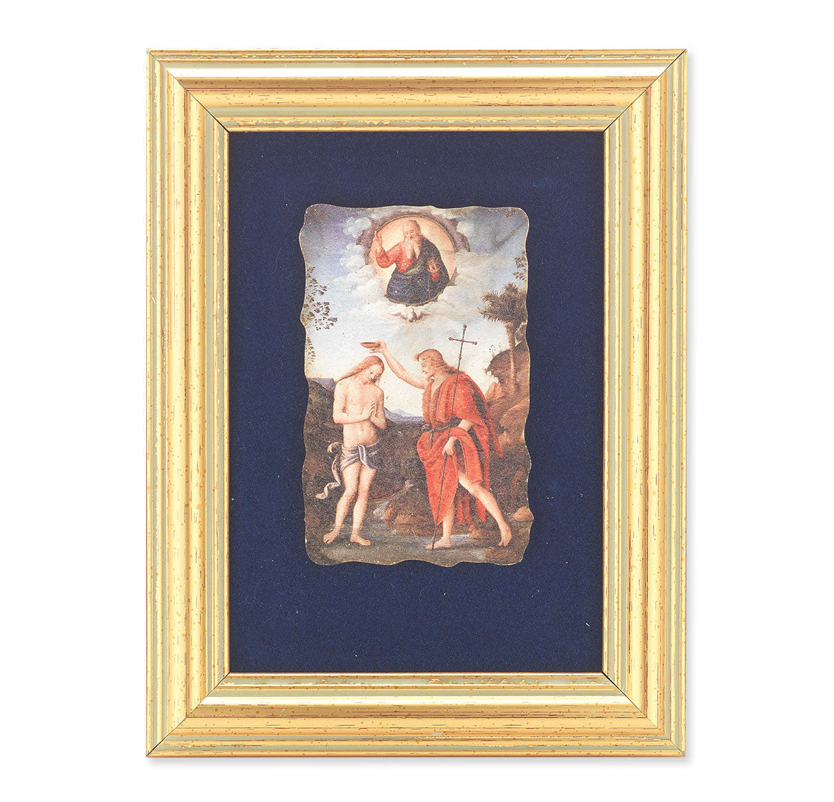 Baptism of Jesus Gold Framed Art