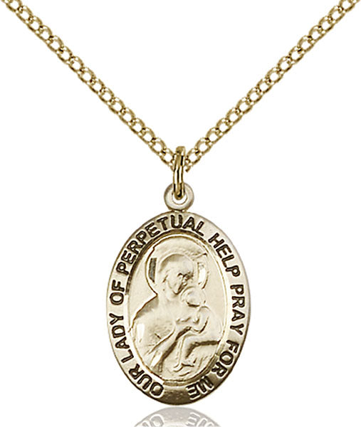 14kt Gold Filled Our Lady of Perpetual Help Pendant
