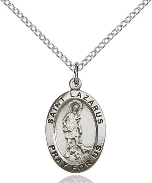 Sterling Silver Saint Lazarus Pendant