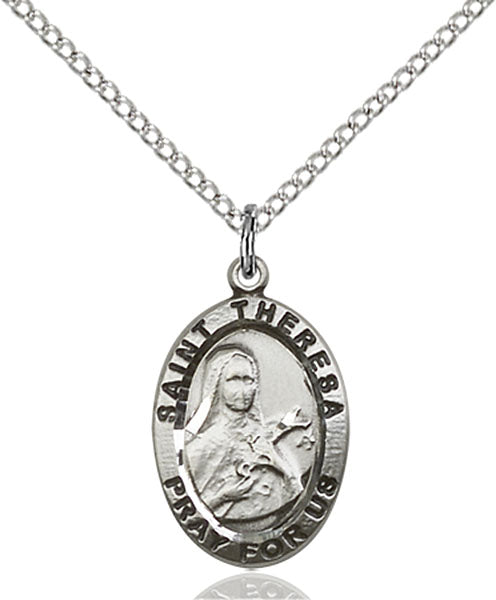 Sterling Silver Saint Theresa Pendant