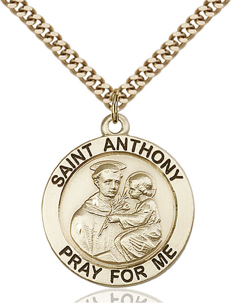 14kt Gold Filled Saint Anthony Pendant