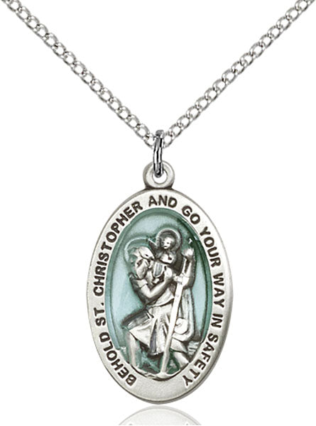 Sterling Silver Saint Christopher Pendant