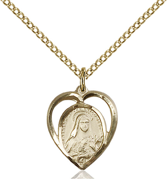 14kt Gold Filled Saint Theresa Pendant