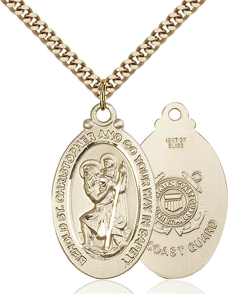 14kt Gold Filled Saint Christopher Pendant