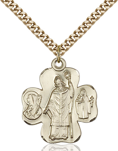 14kt Gold Filled Irish Shamrock Pendant