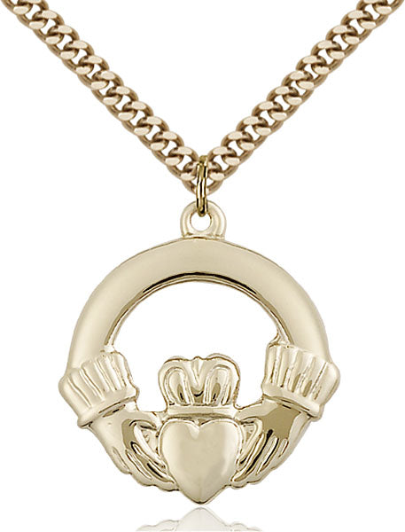 14kt Gold Filled Claggagh Pendant