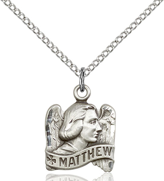 Sterling Silver Saint Matthew Pendant