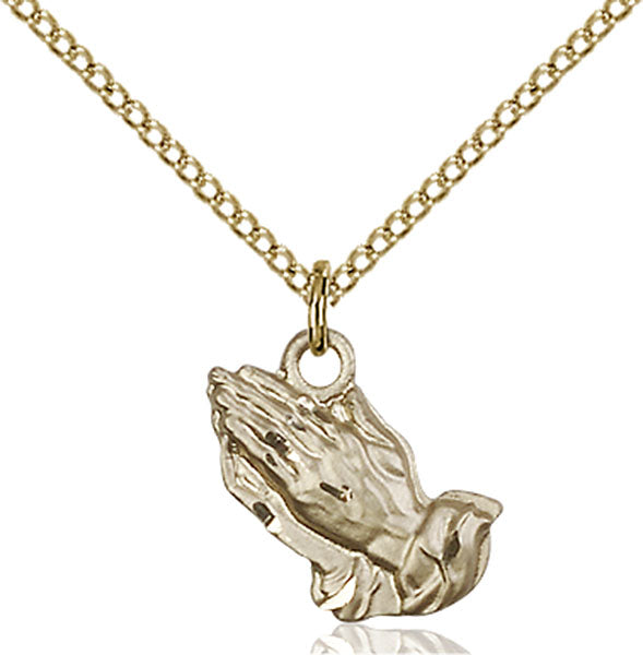 14kt Gold Filled Praying Hands Pendant