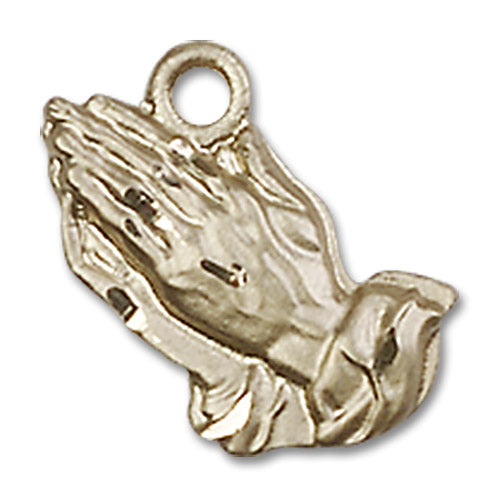 14kt Gold Praying Hands Medal