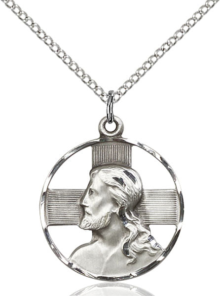 Sterling Silver Head of ChriSaint Pendant