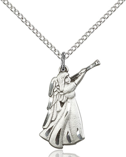 Sterling Silver Guardian Angel Pendant