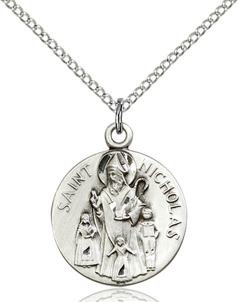 Sterling Silver Saint Nicholas Pendant
