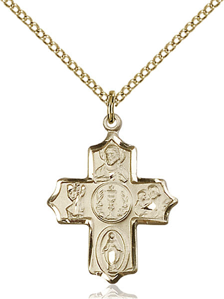 14kt Gold Filled 4-Way Pendant