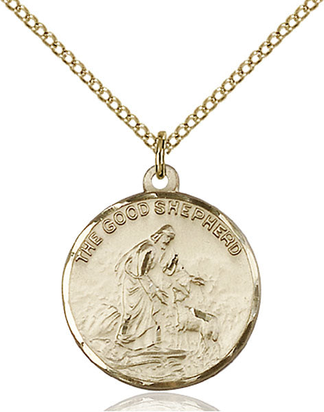 14kt Gold Filled Good Shepherd Pendant