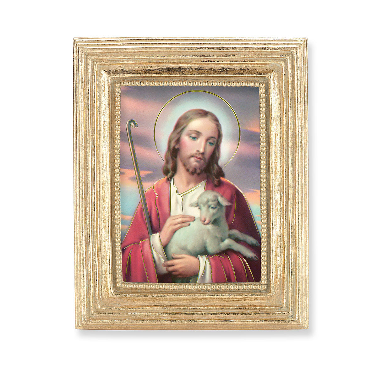 Good Shepherd Gold Framed Print
