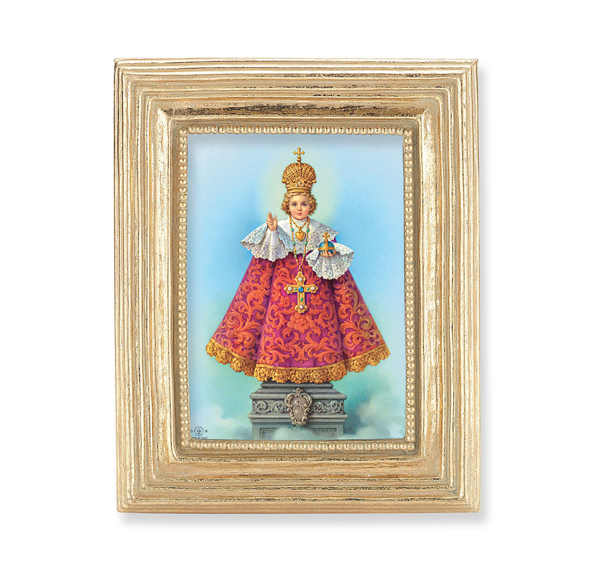 Infant of Prague Gold Framed Print