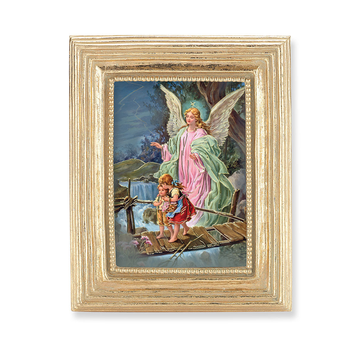 Guardian Angel Gold Framed Print