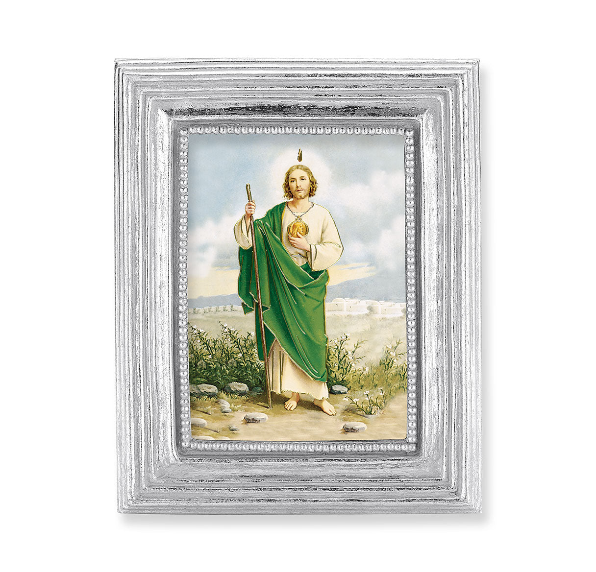 St. Jude Silver Framed Print