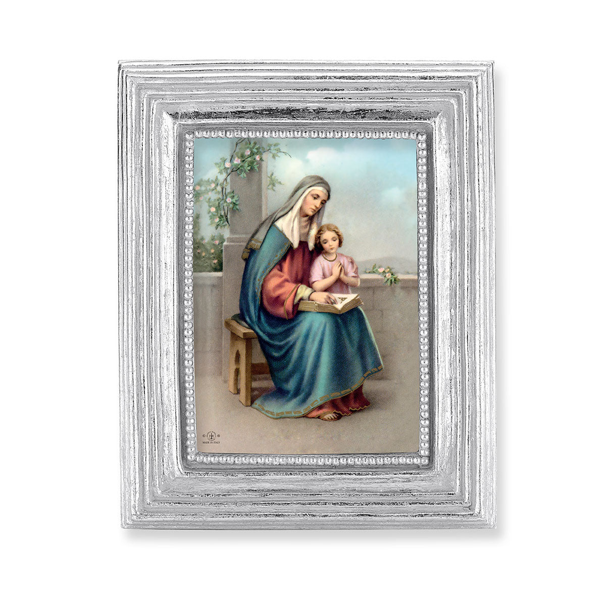 St. Anne Silver Framed Print