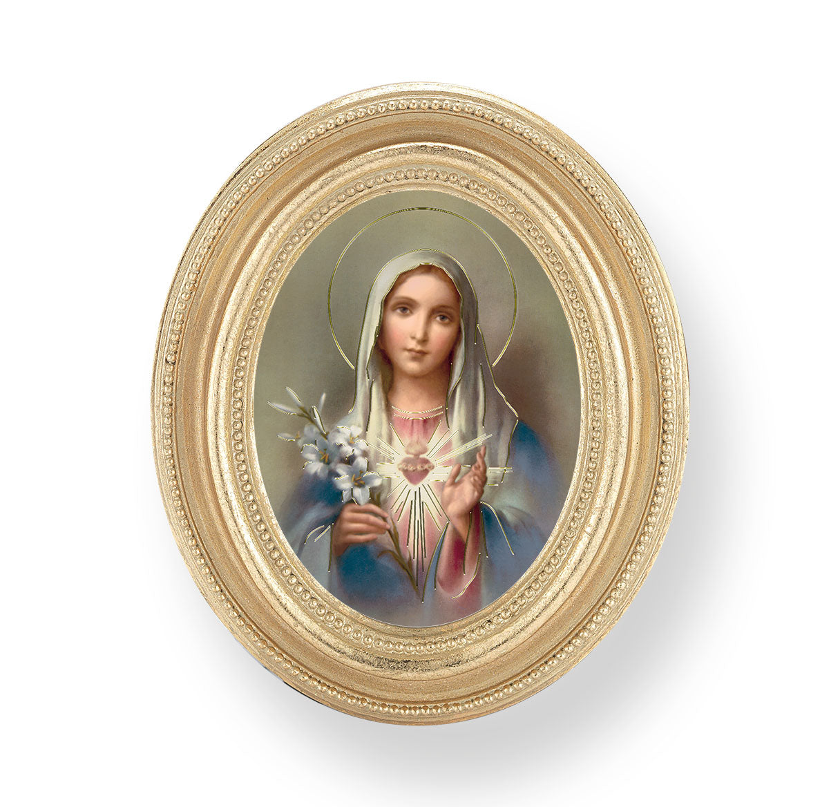 Immaculate Heart of Mary Gold Framed Print