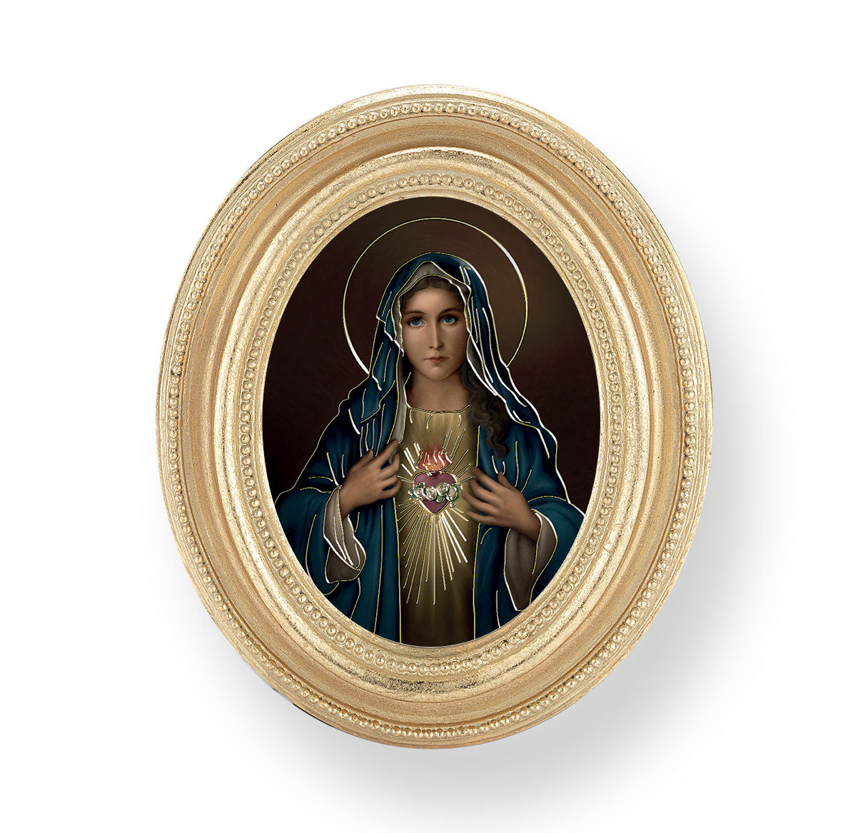 Immaculate Heart of Mary Gold Framed Print