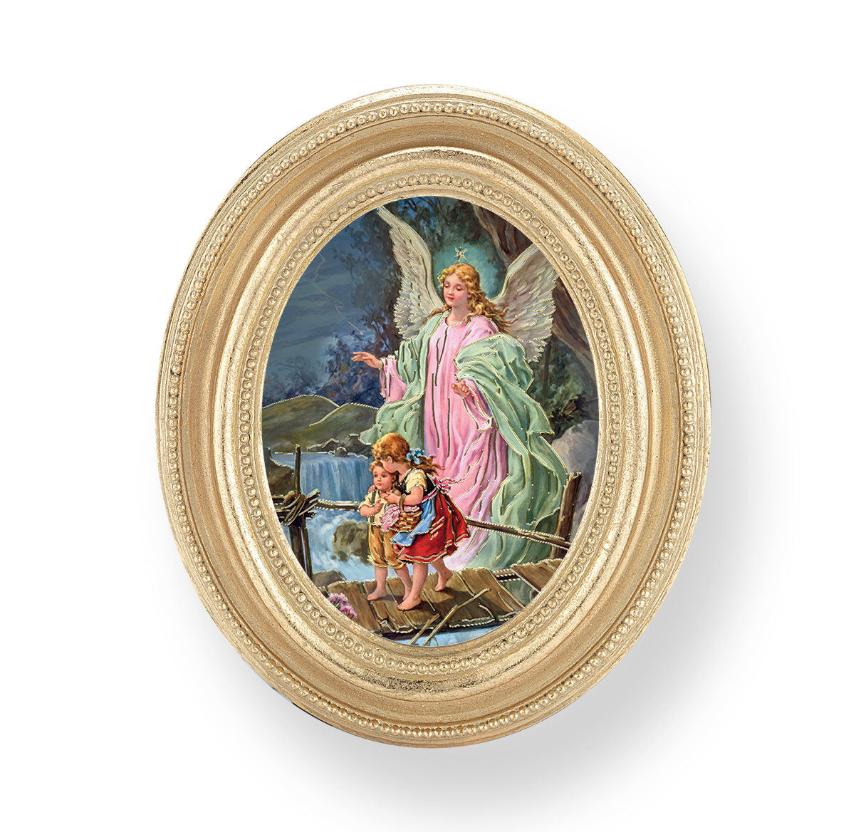 Guardian Angel Gold Framed Print