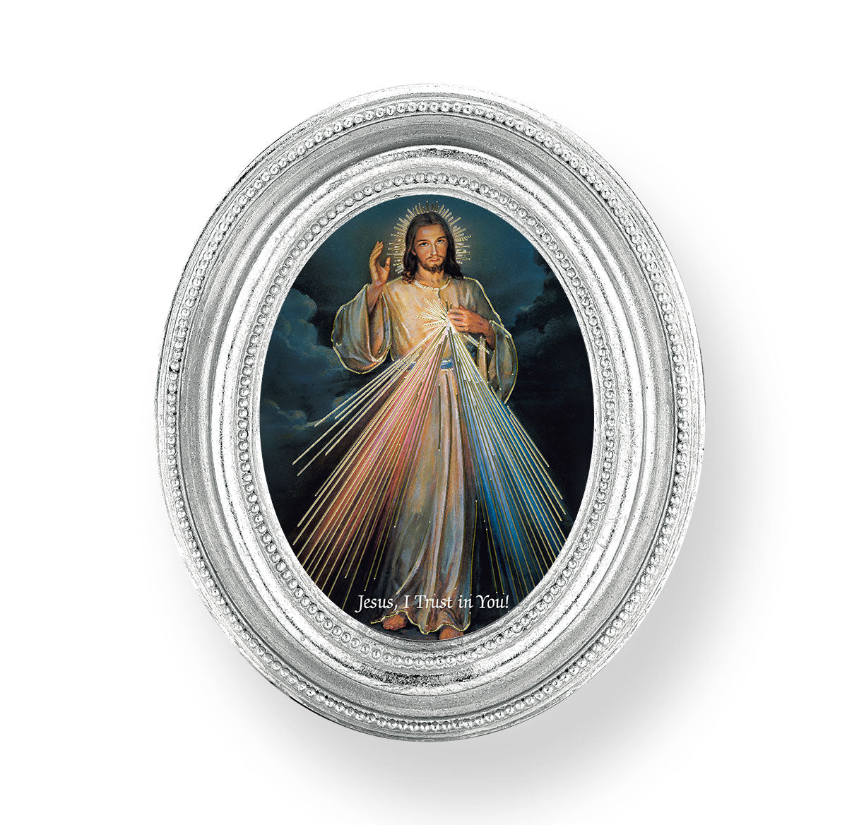Divine Mercy Silver Framed Print
