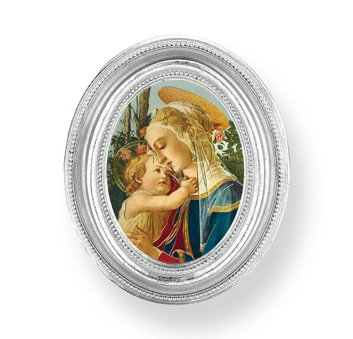 Madonna and Child Silver Framed Print