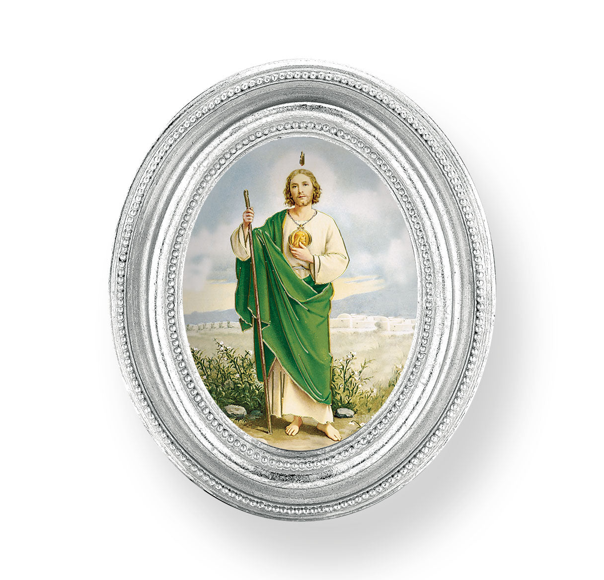 St. Jude Silver Framed Print