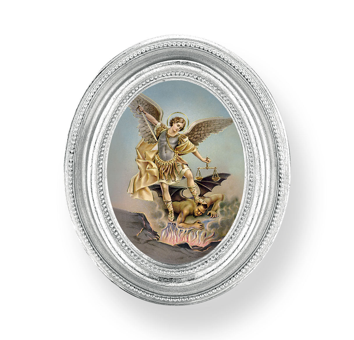 Sacred Heart of Jesus Silver Framed Print